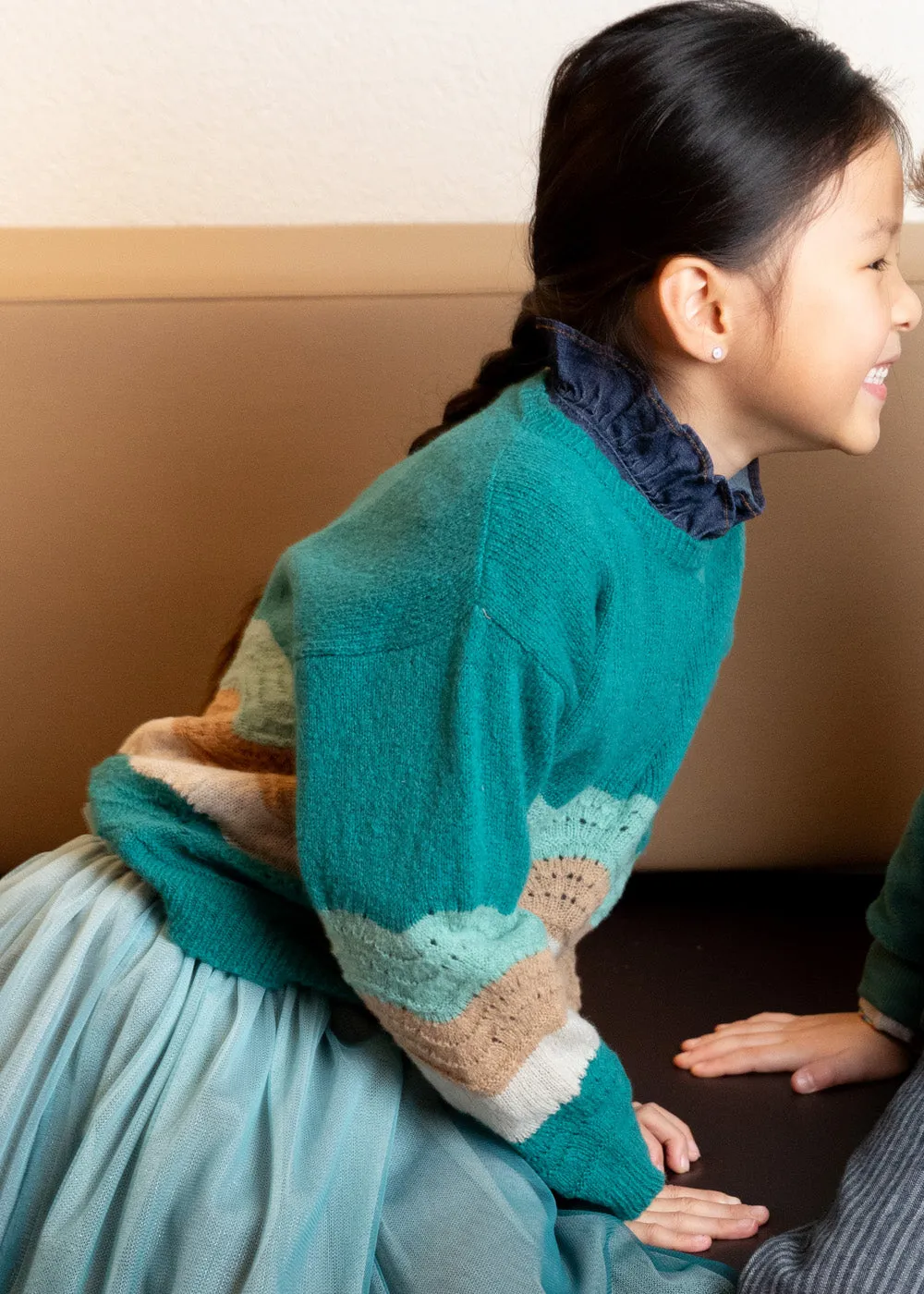 CROCHET SWEATER - EMERALD