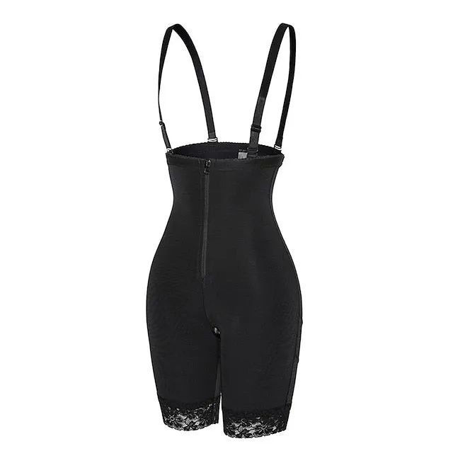 Cross-border Elastic Mesh Body Sculpting Pants High Waist Abdomen Hip Lift Pants Lace Open Crotch Body Shaper