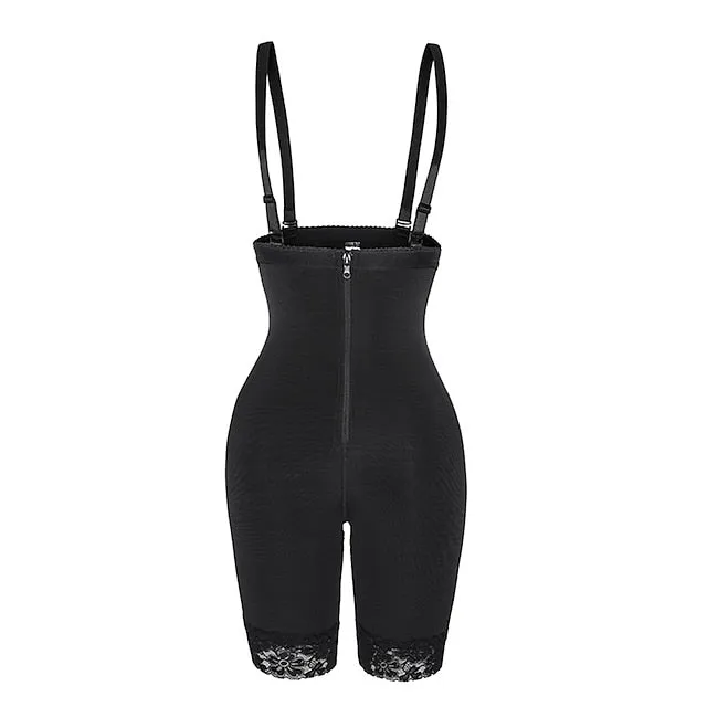 Cross-border Elastic Mesh Body Sculpting Pants High Waist Abdomen Hip Lift Pants Lace Open Crotch Body Shaper