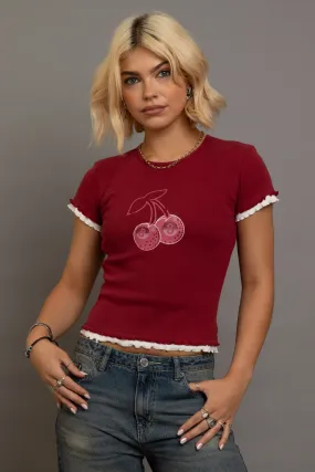 Daisy Street Double Layer Haylie Baby Tee