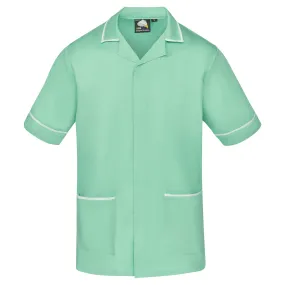 Darwin Male Tunic | Eau De Nil - White