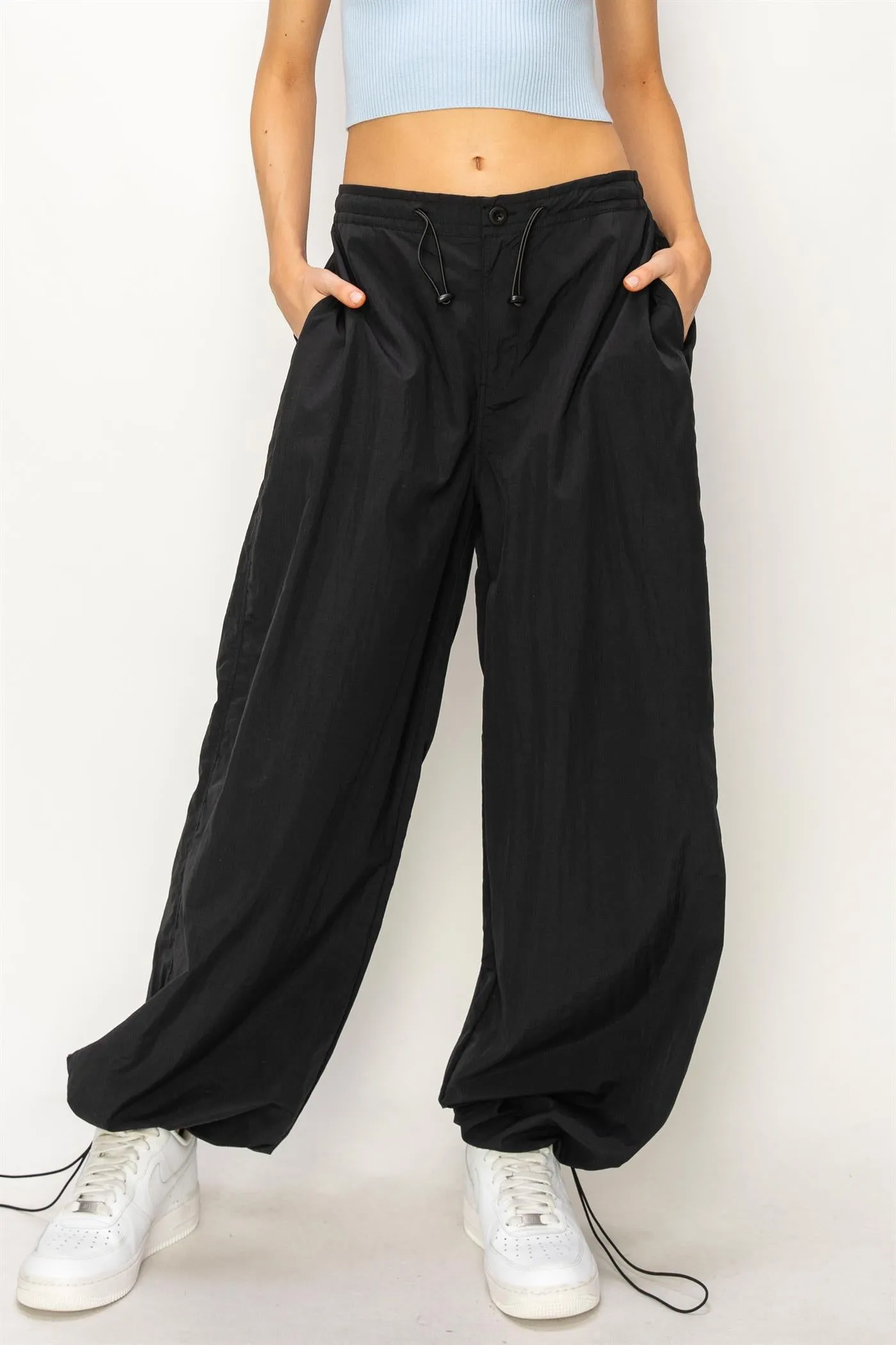 DZ24C114-High-waist Parachute Pants