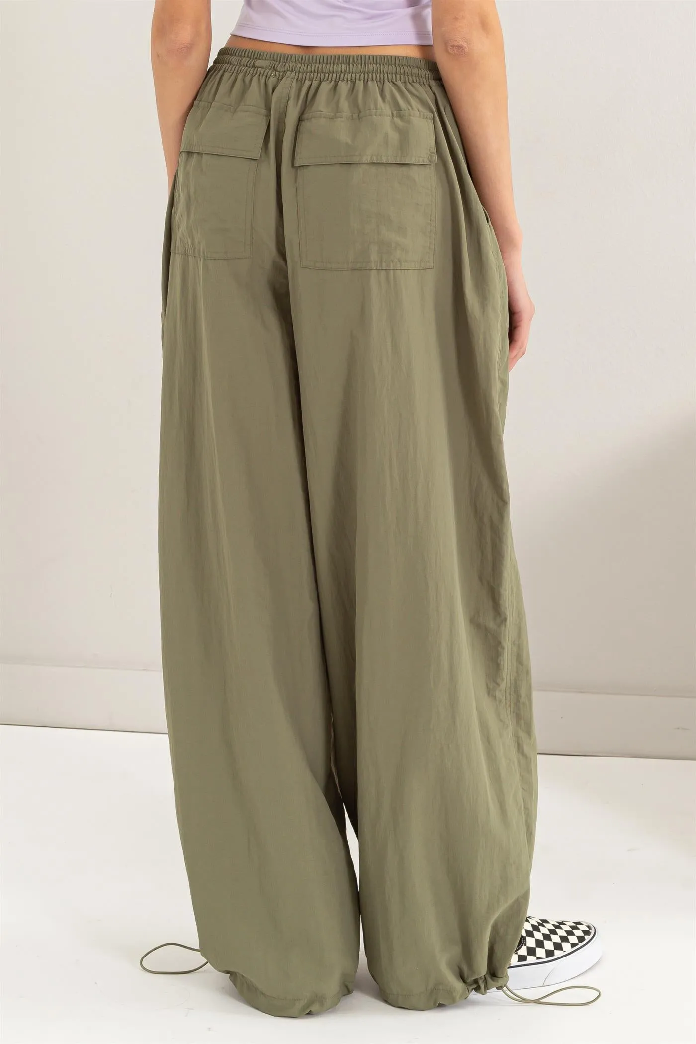 DZ24C114-High-waist Parachute Pants