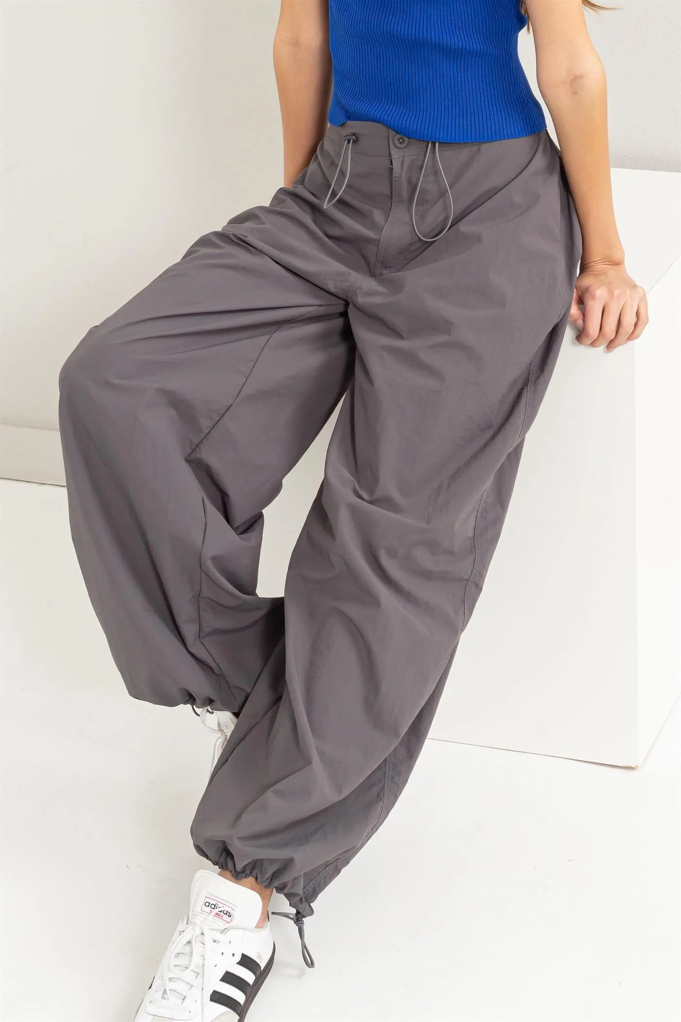 DZ24C114-High-waist Parachute Pants