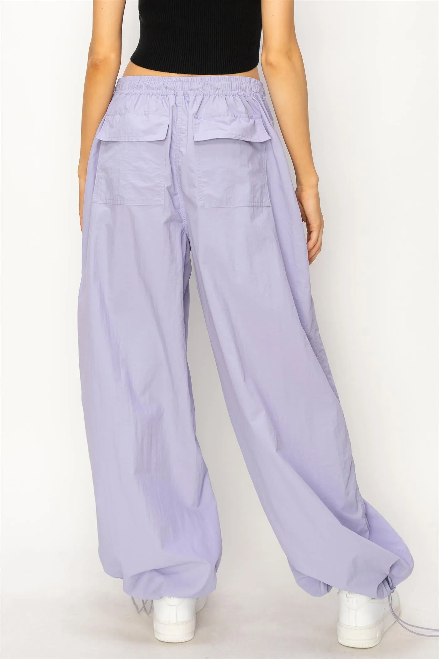 DZ24C114-High-waist Parachute Pants