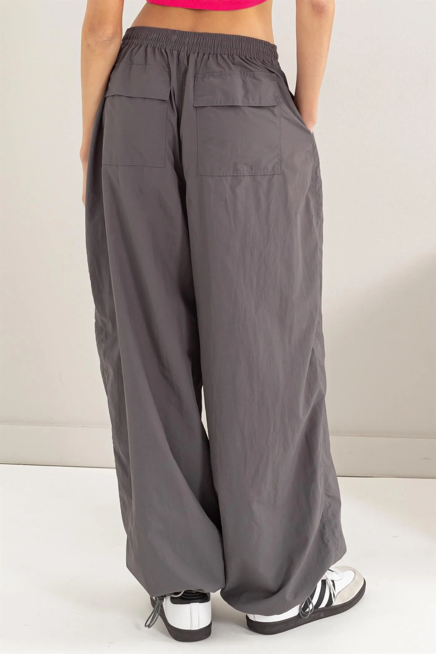 DZ24C114-High-waist Parachute Pants