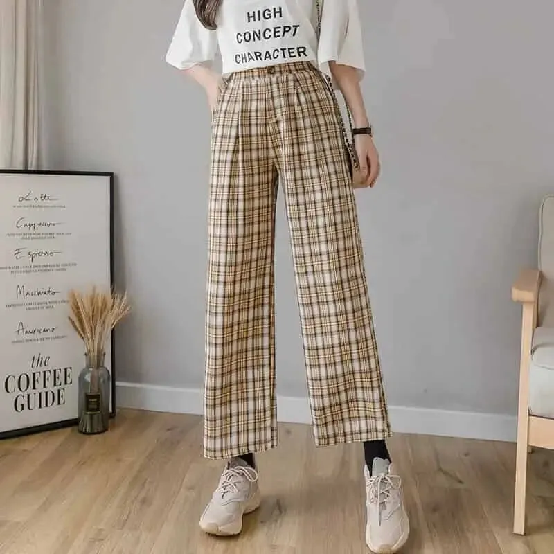 Elasticity Contrast Loose High Waist Jogging Pant