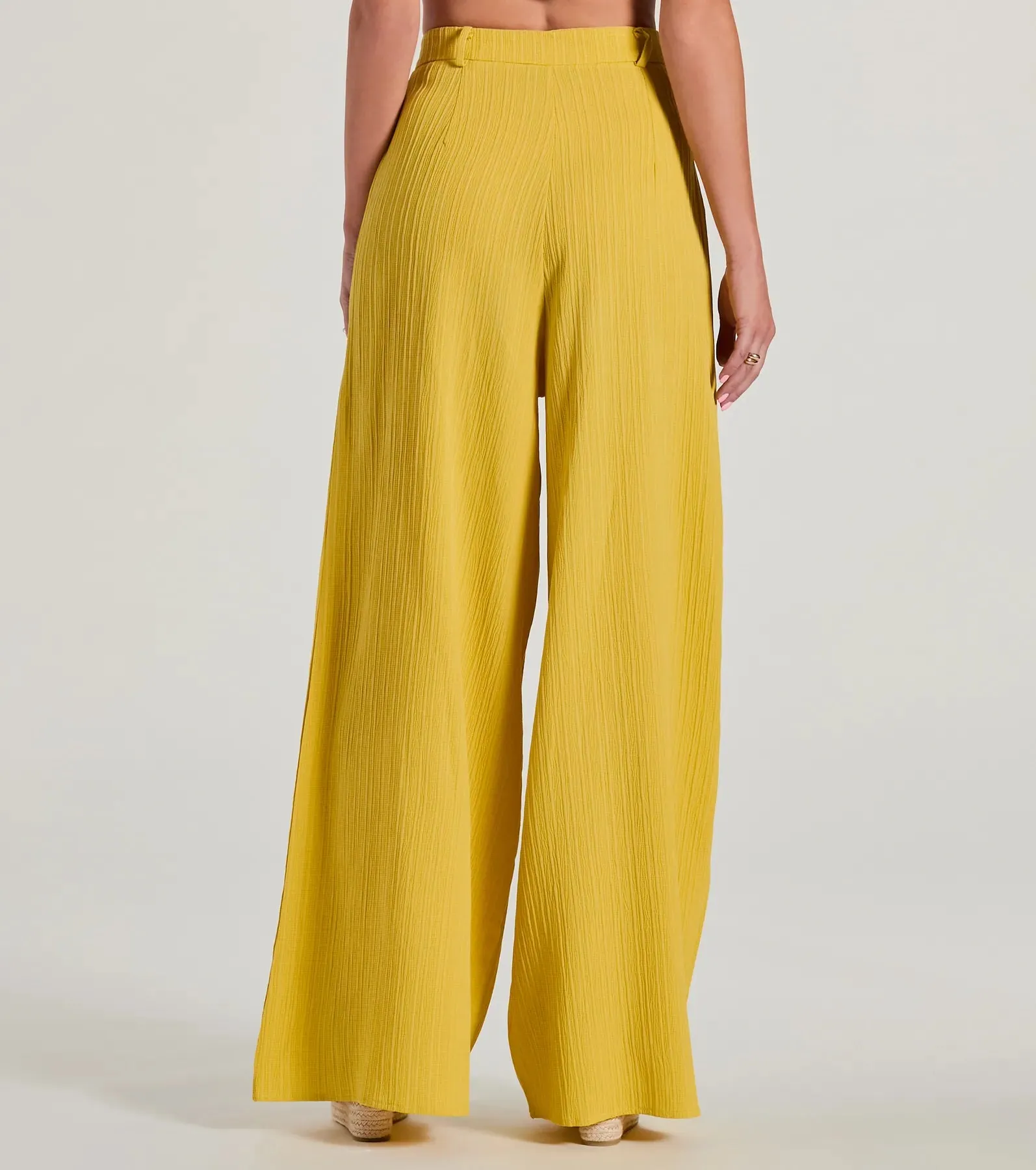 Endless Vacay High Rise Wide-Leg Trouser Pants