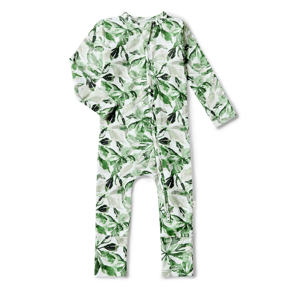 Evergreen Organic Snugglesuit Convertible Romper