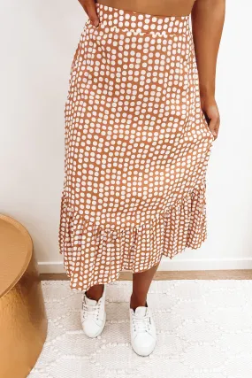 Fay Midi Skirt Rust Spot