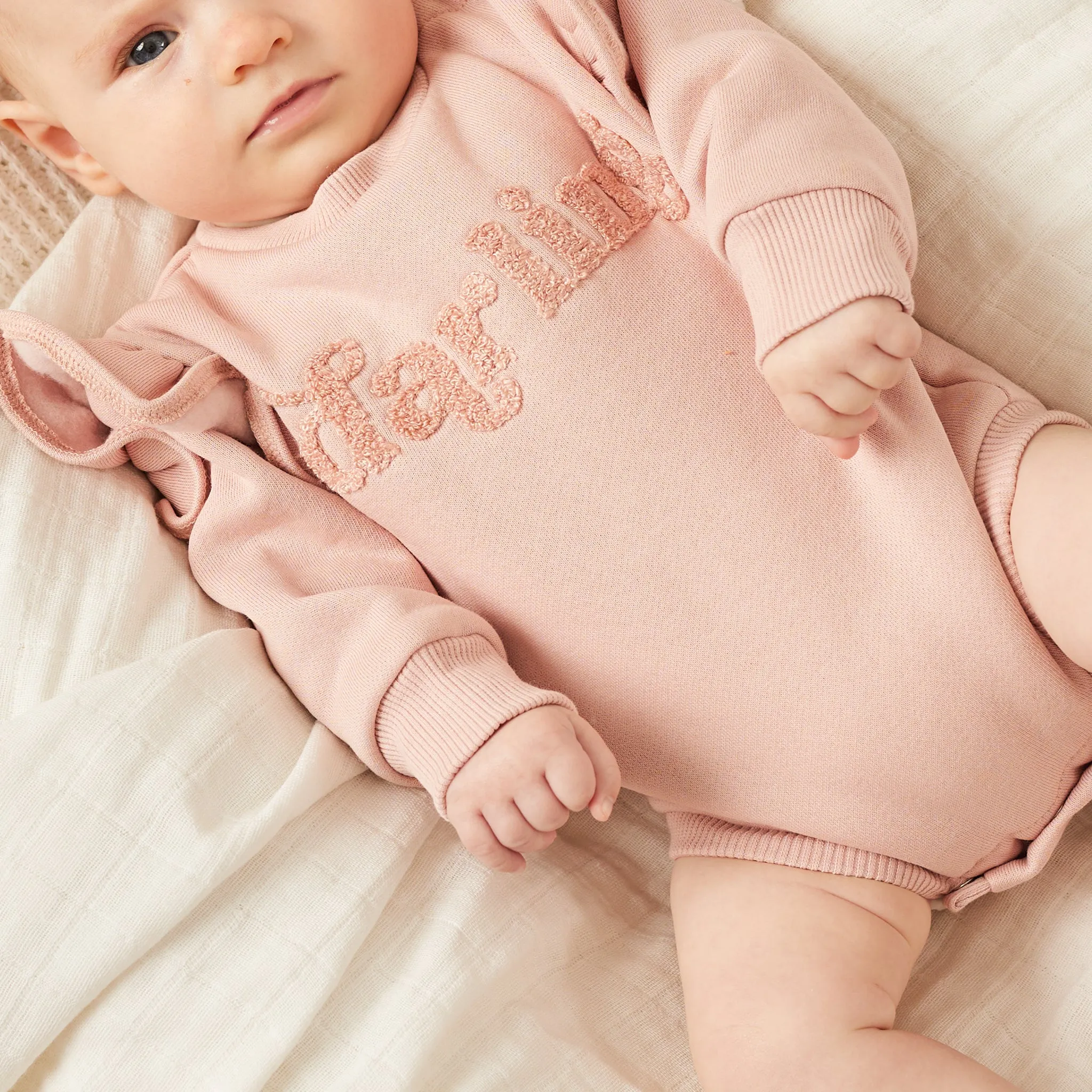 Fleece Flutter Romper - Darling