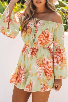 Floral Off Shoulder Romper