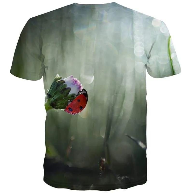 Flower T-shirt Men Insect T-shirts Graphic Graffiti T-shirts 3d Psychedelic Tshirt Printed Hip Hop Tshirt Anime