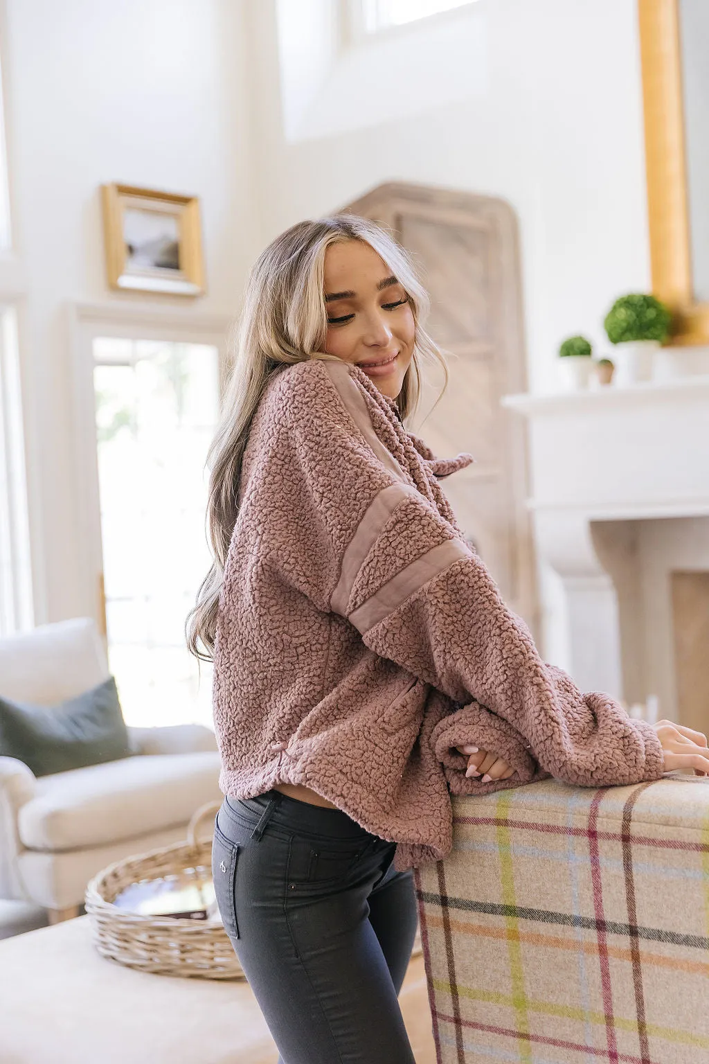 Fluffy Pullover- Mauve