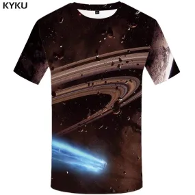 Galaxy Space T shirt Men Swirl Tshirt Anime Meteorite T shirts Funny Gray T-shirt 3d Gothic Tshirts Print Mens Clothing Graphic