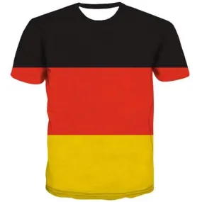 German Flag T shirts Men Germany Shirt Print Colorful Tshirts Cool Harajuku Tshirt Anime Gothic Tshirt Printed Short Sleeve