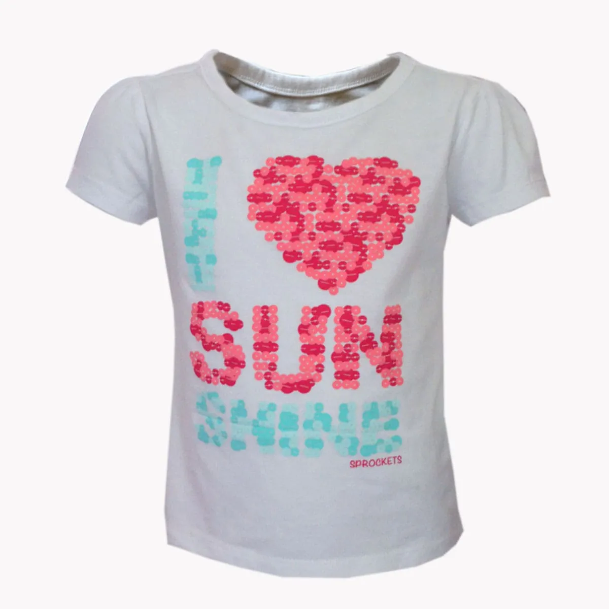 Girls Summer T Shirt | Top | 2-Colours | Pink | White | Age 1-6 Years