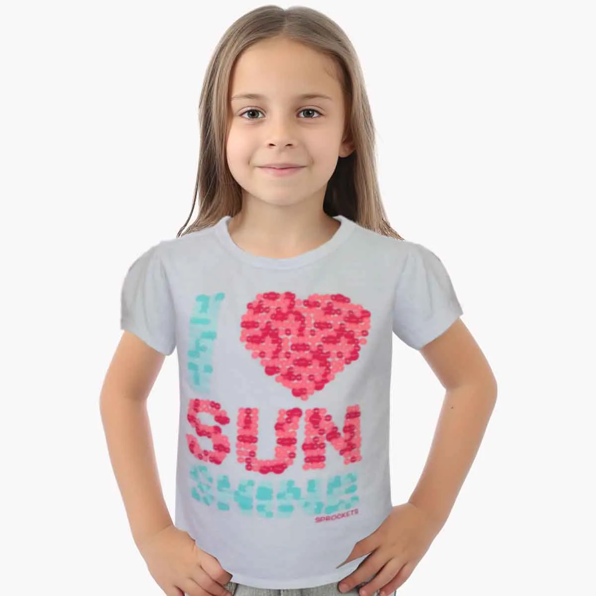 Girls Summer T Shirt | Top | 2-Colours | Pink | White | Age 1-6 Years