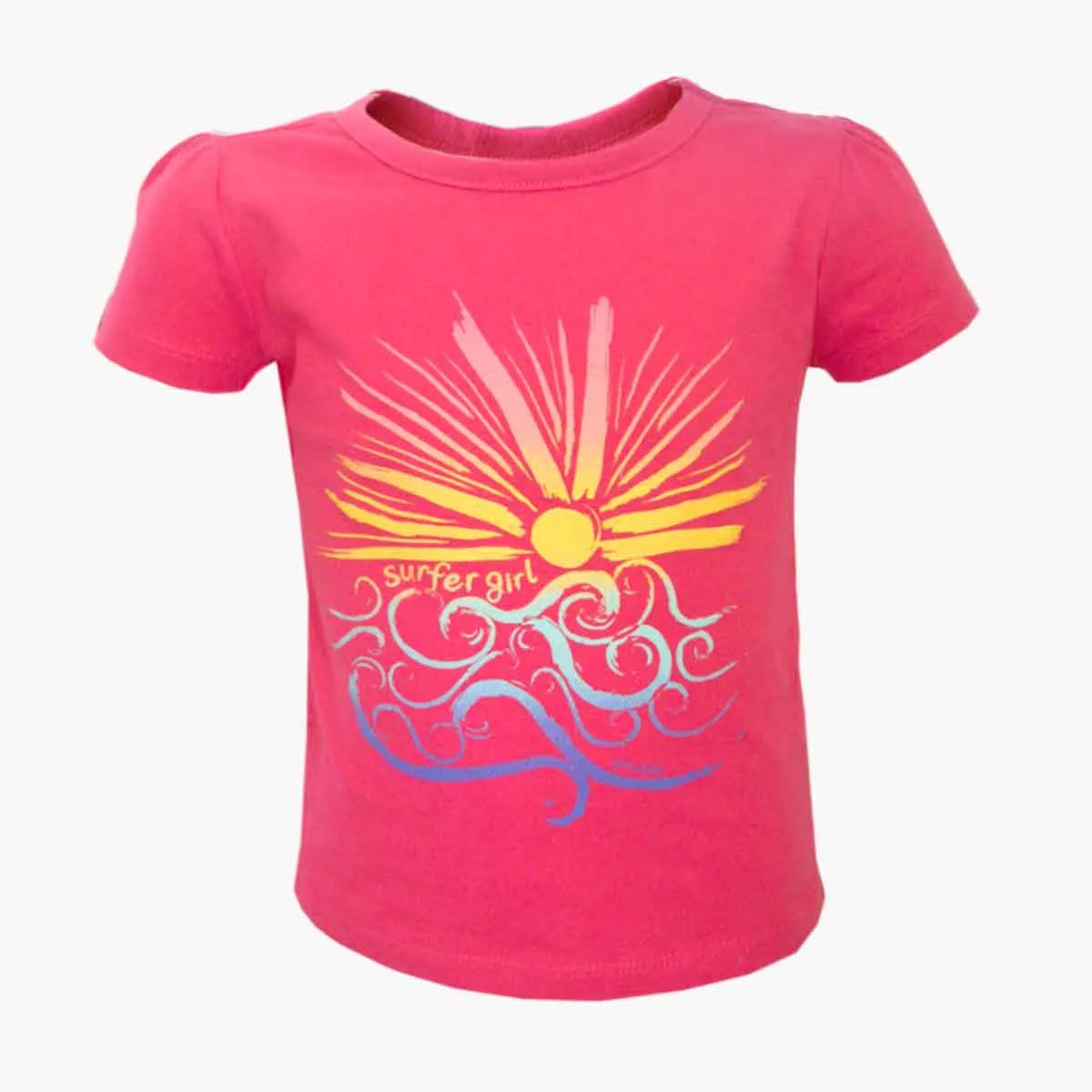 Girls Summer T Shirt | Top | 2-Colours | Pink | White | Age 1-6 Years