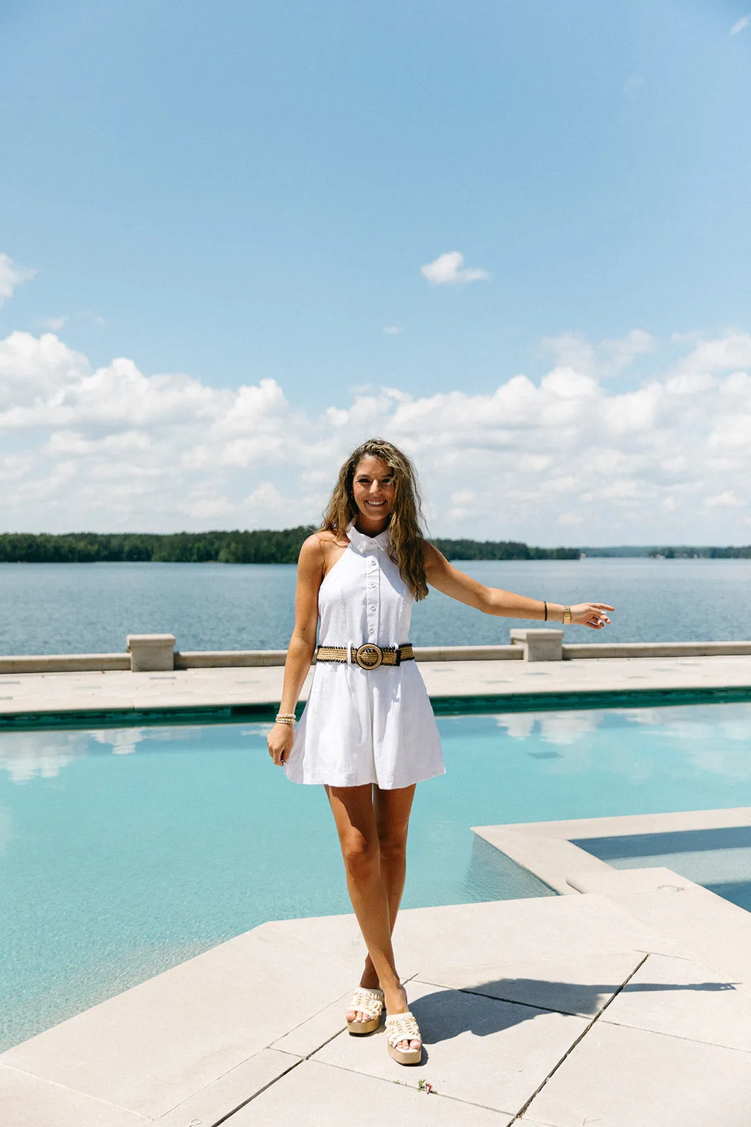 Go Sailing Romper - White