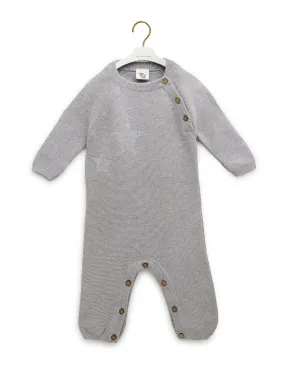 Grey Knitted Star Romper