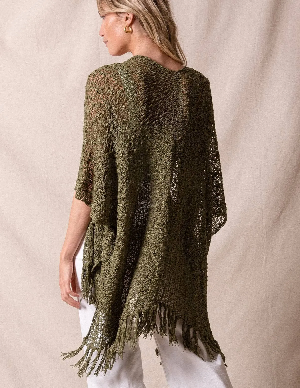 Handwoven Riva Poncho Wrap