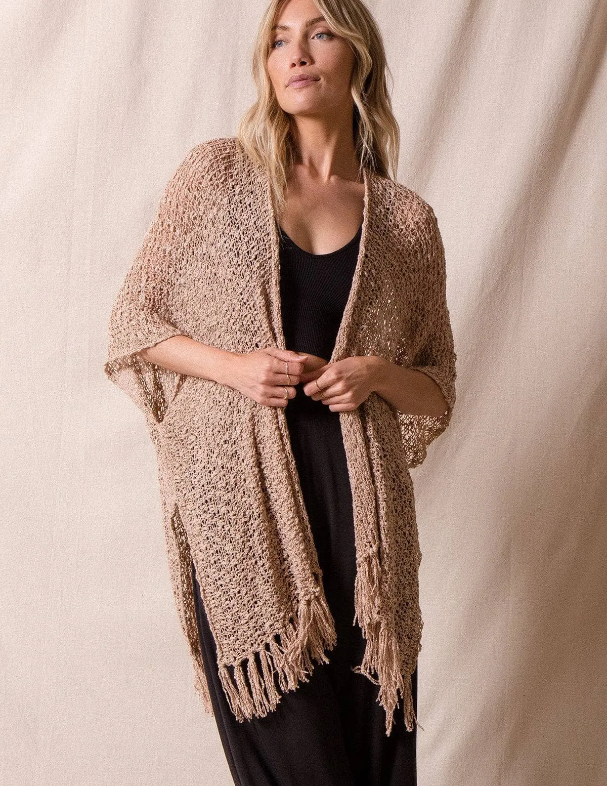 Handwoven Riva Poncho Wrap