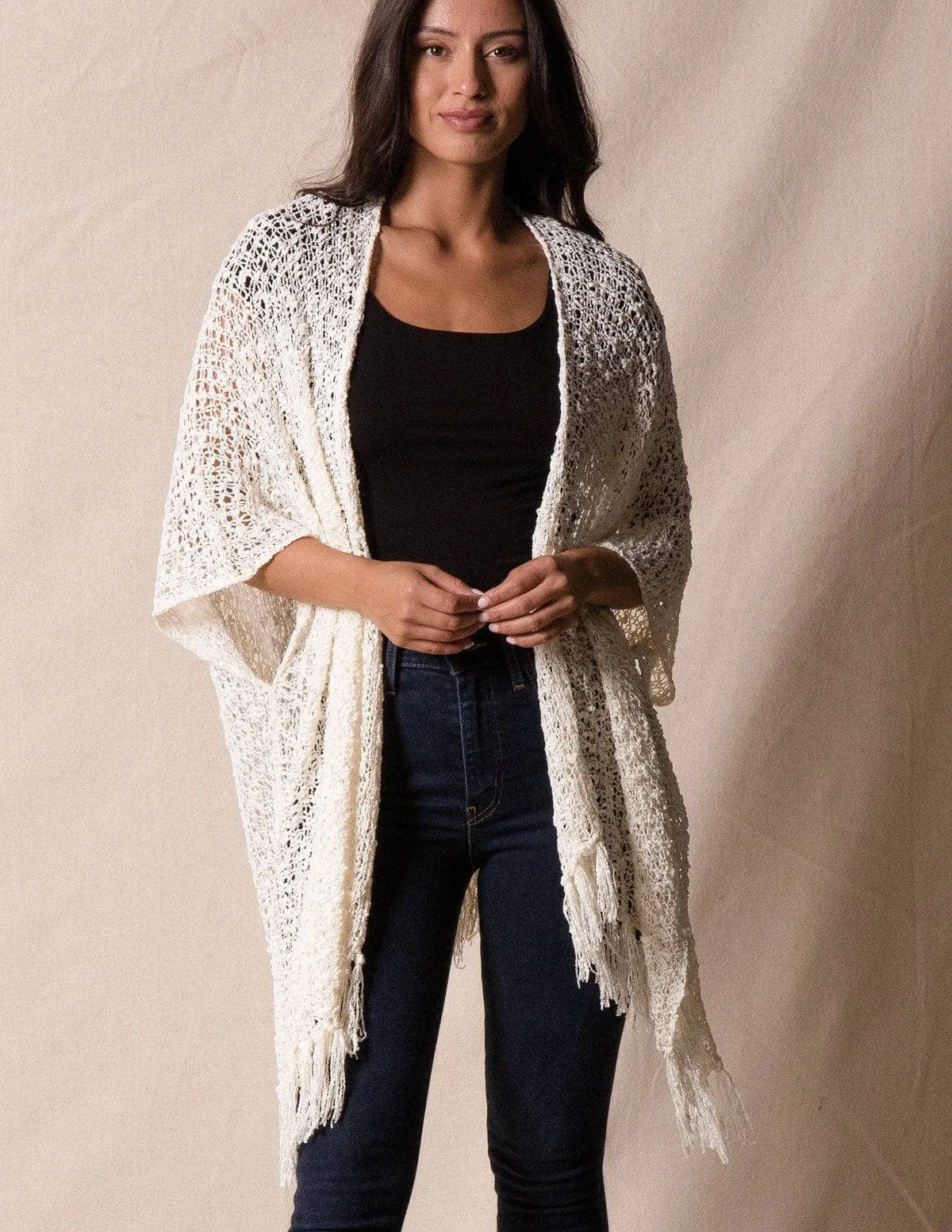 Handwoven Riva Poncho Wrap