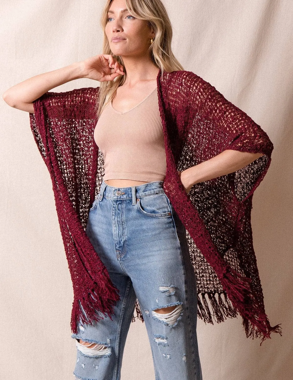 Handwoven Riva Poncho Wrap