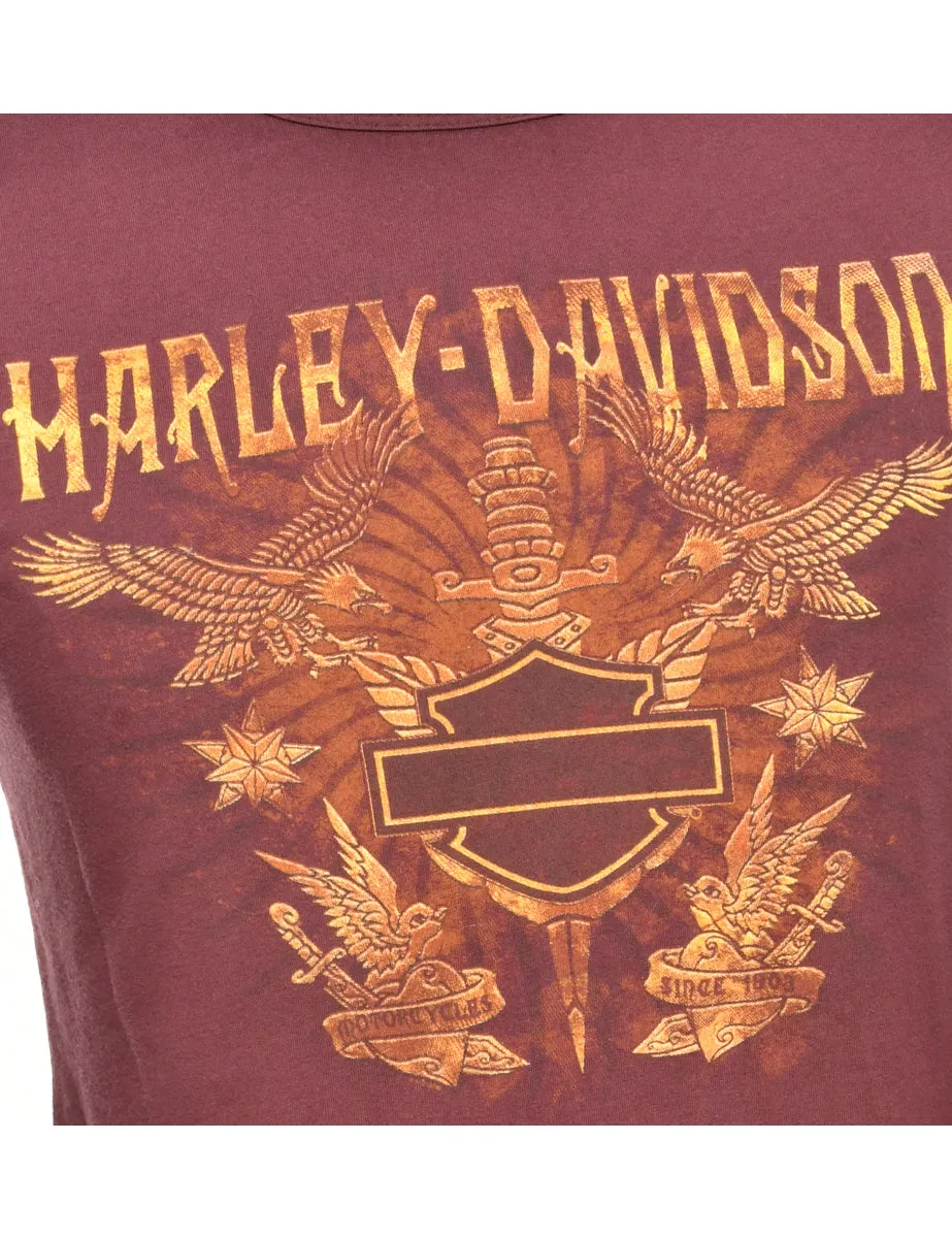 Harley Davidson Printed T-shirt - L