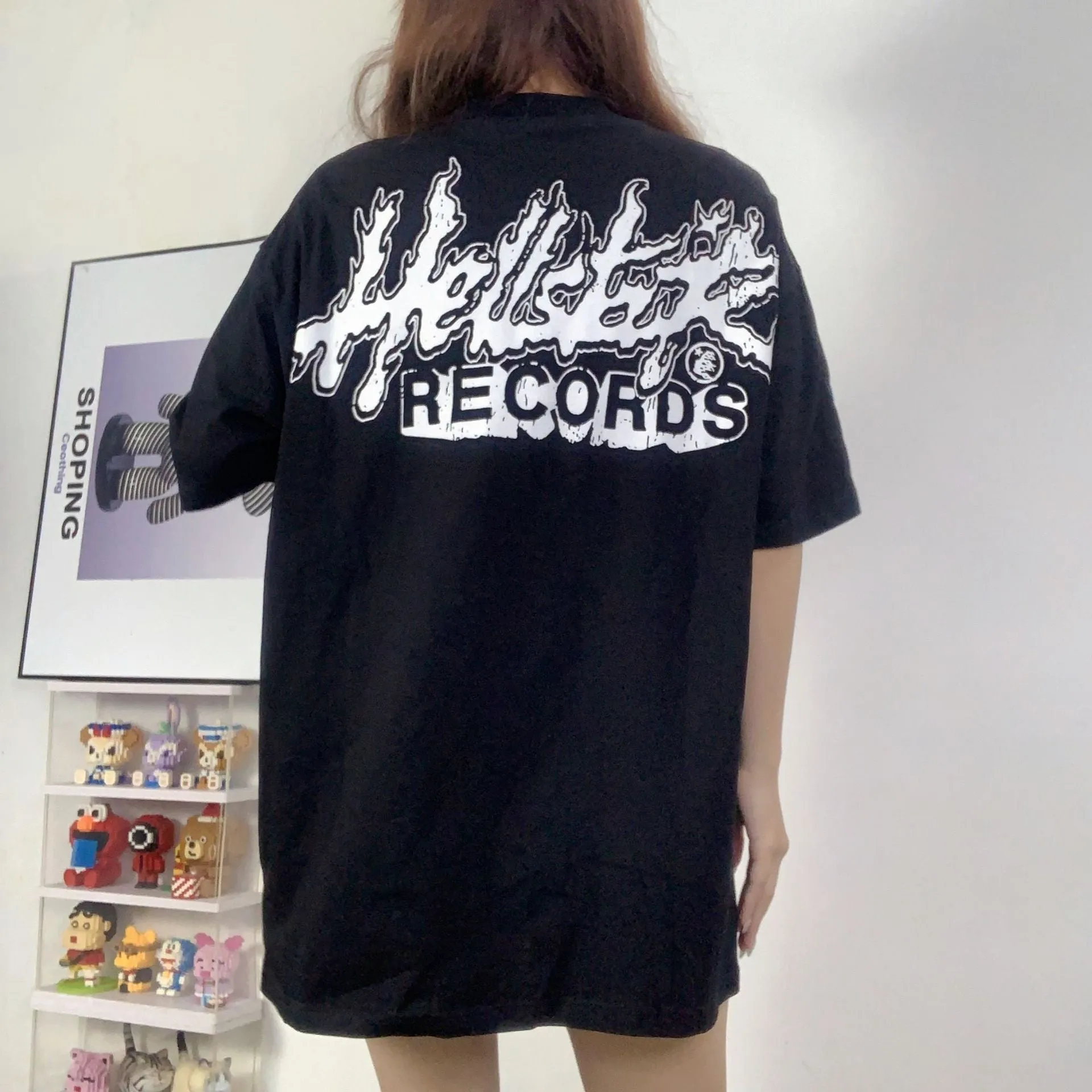 Hellstar T Shirt Technology Touching Image Printing Casual Loose