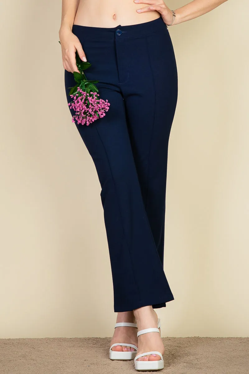 High Waist Knit Flare Pants