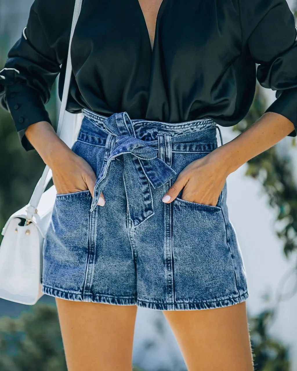 High Waist Wild Denim Shorts