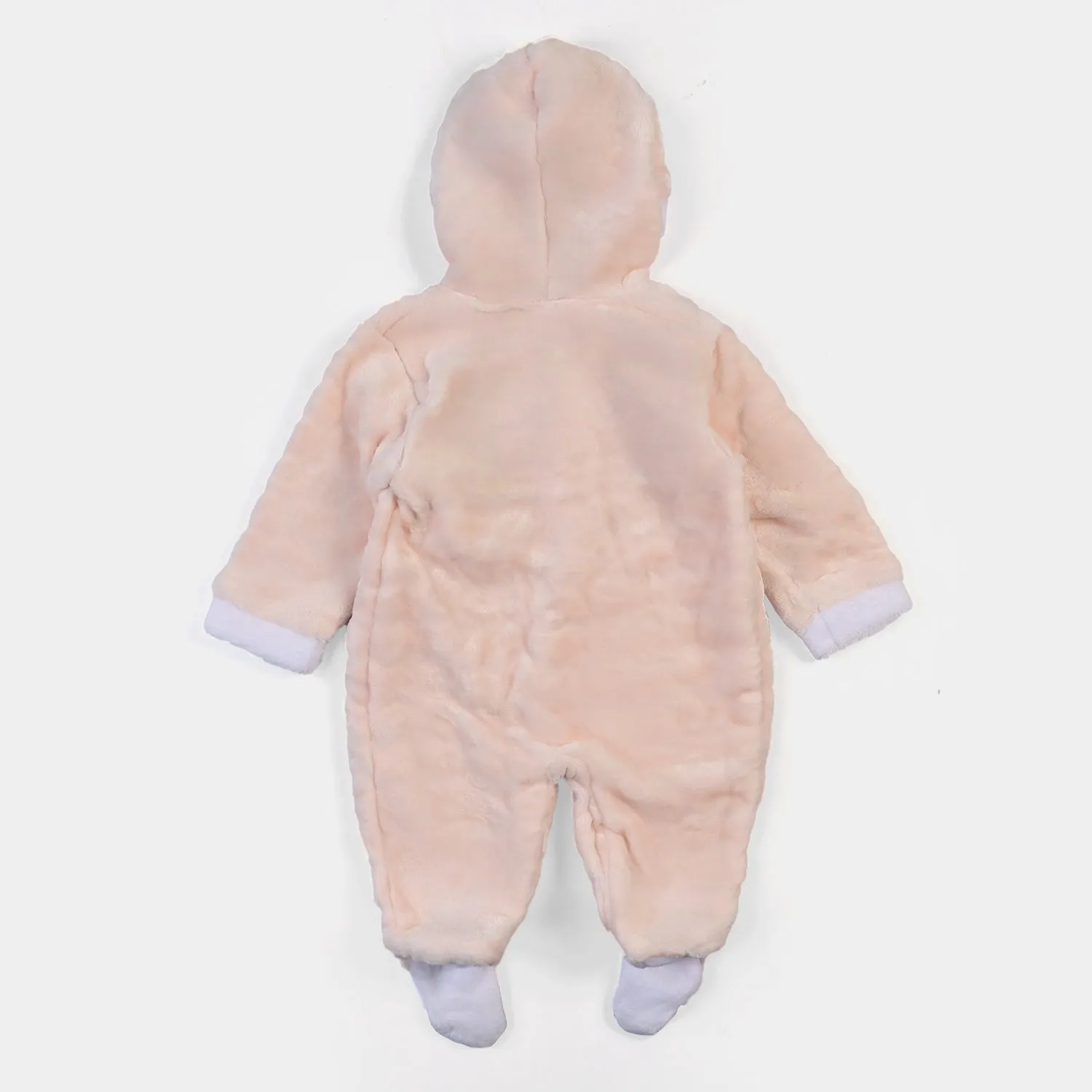 Infant Boys Velour Romper - Light Pink