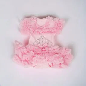 Infant Pink Crown Romper