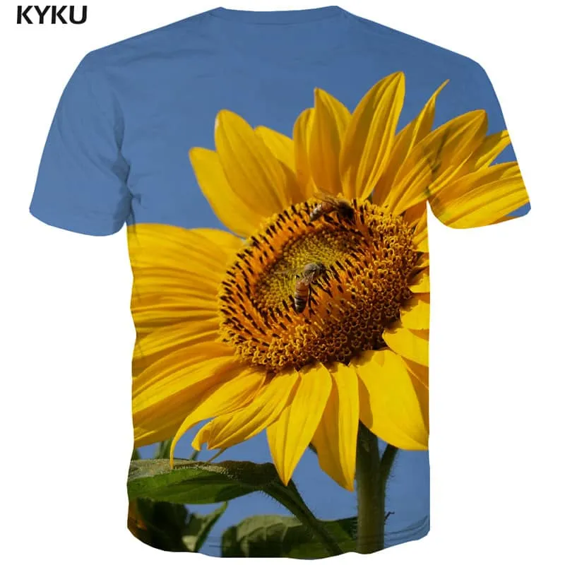 insect t shirt Casual shirt 3D plant Casual beautiful art costume man