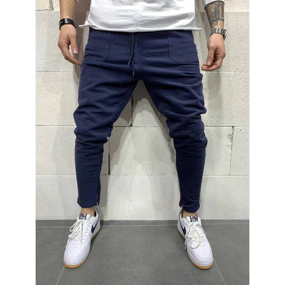 Jogging pants pocket casual pants