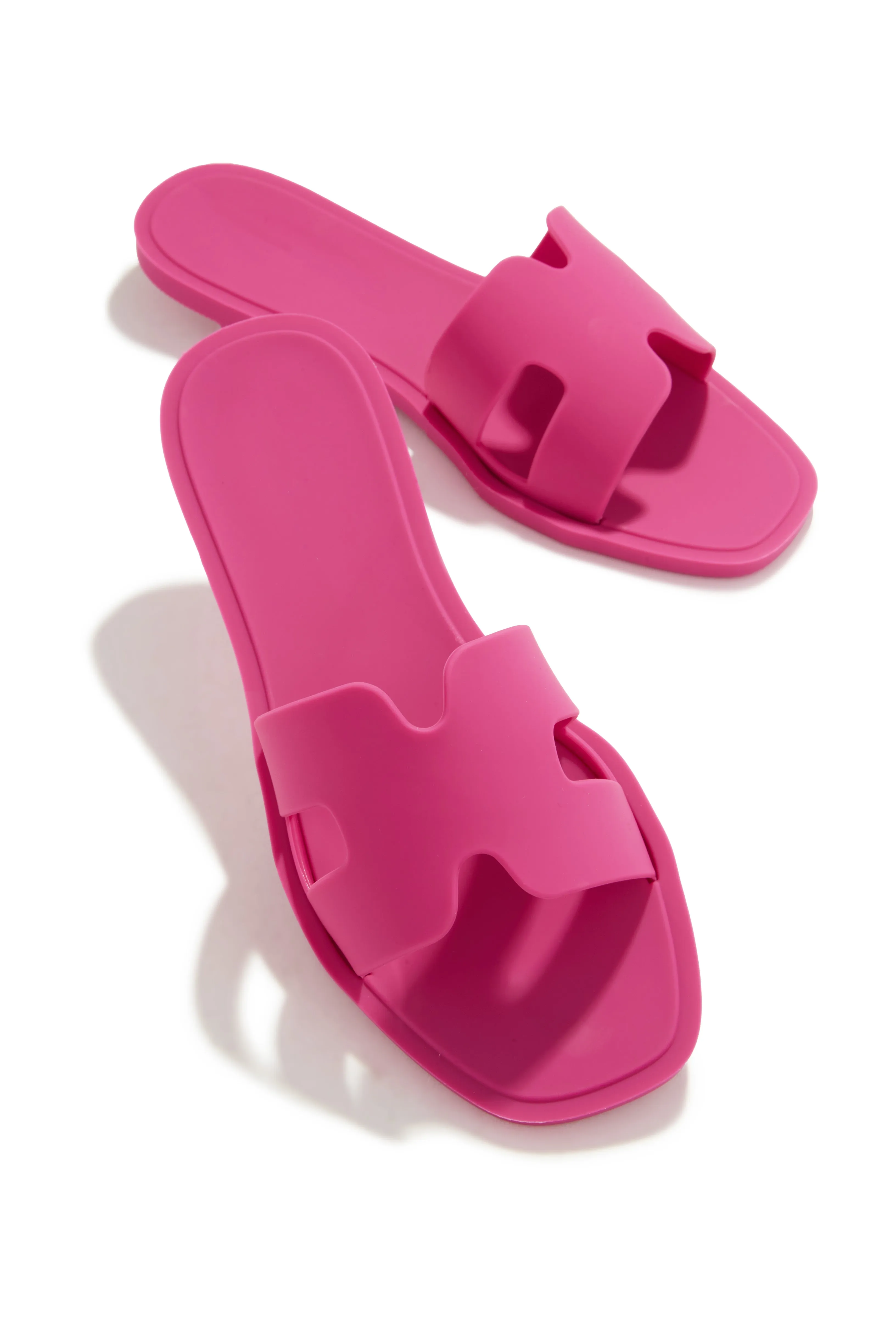 Kaylee Jelly Slip On Sandals - Pink