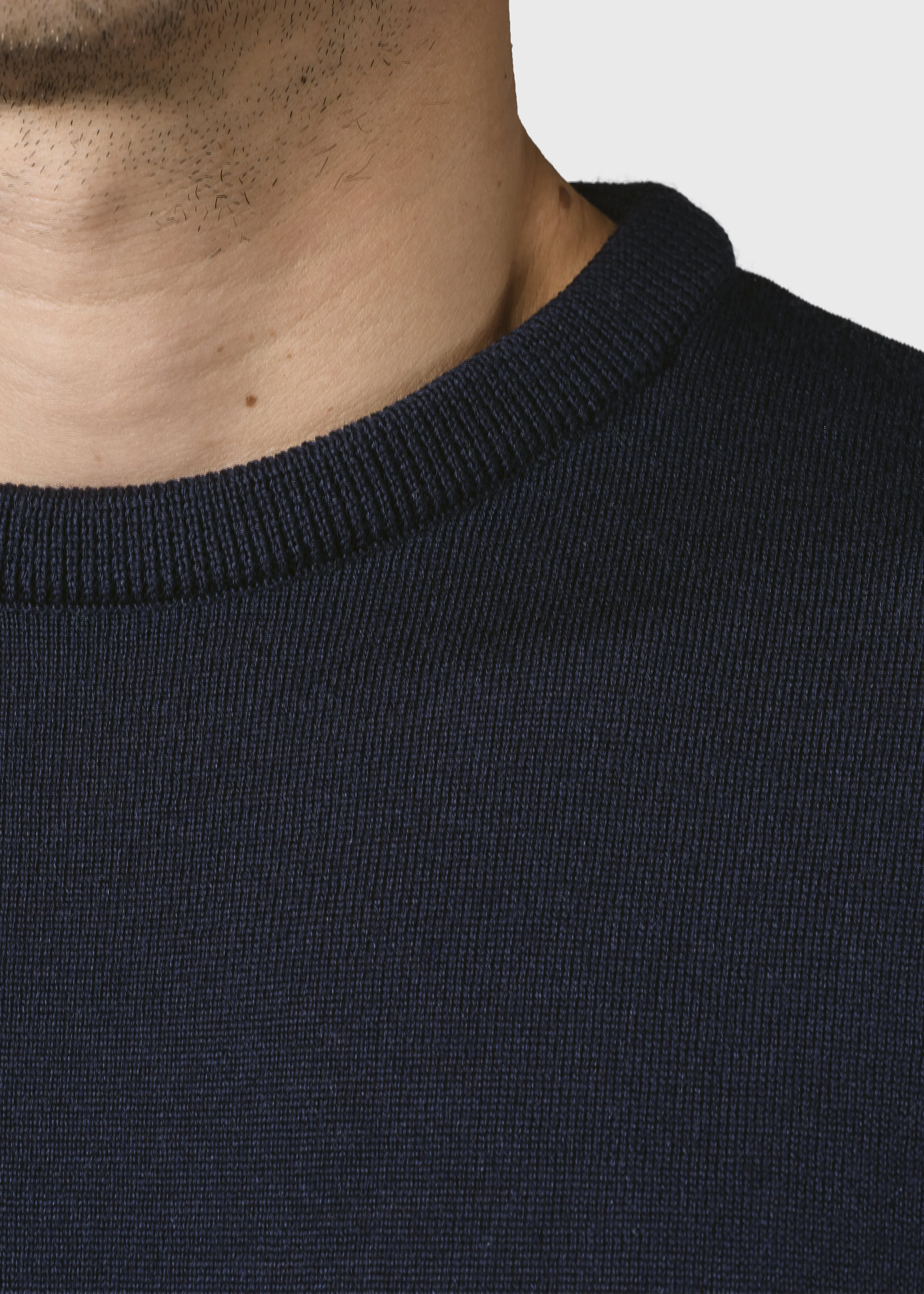 Klitmøller Mens basic merino knit Navy