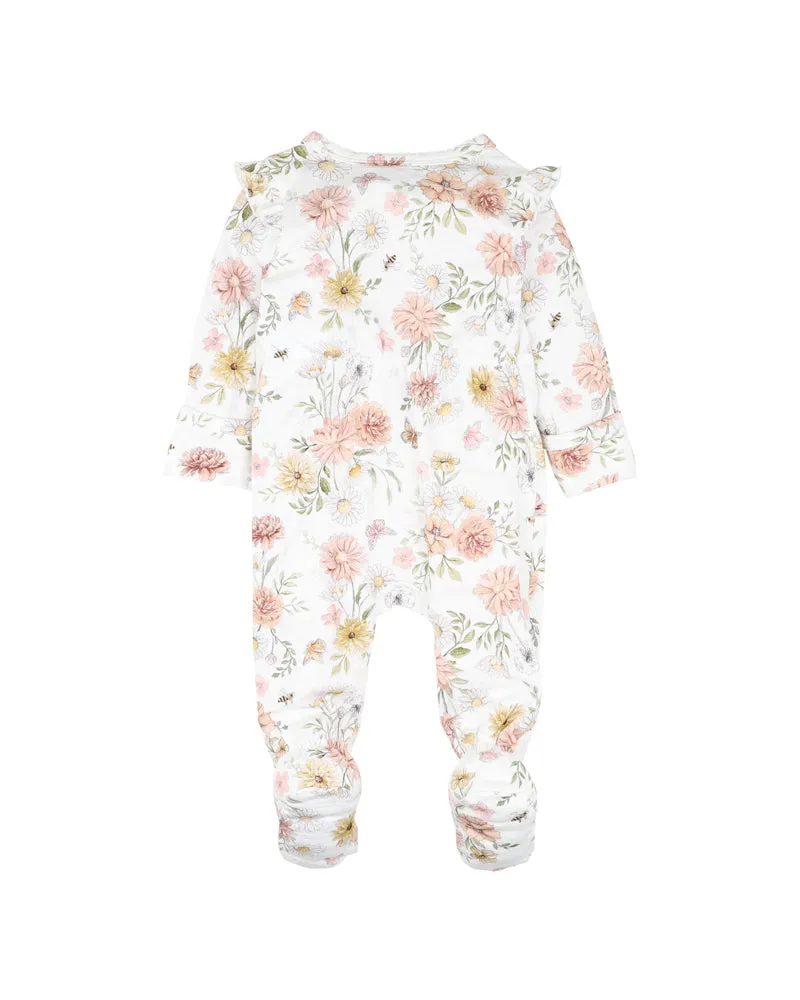 LARA PRINT LS ZIP ONESIE