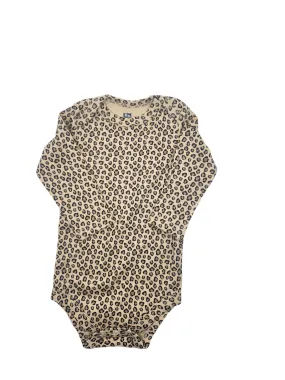 Leopard Print Long Sleeve Romper