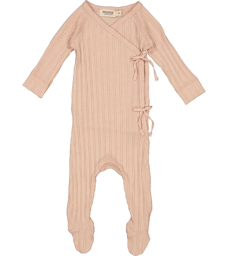 Light Cheek Pointelle Rib Rubetta Romper by MarMar Copenhagen