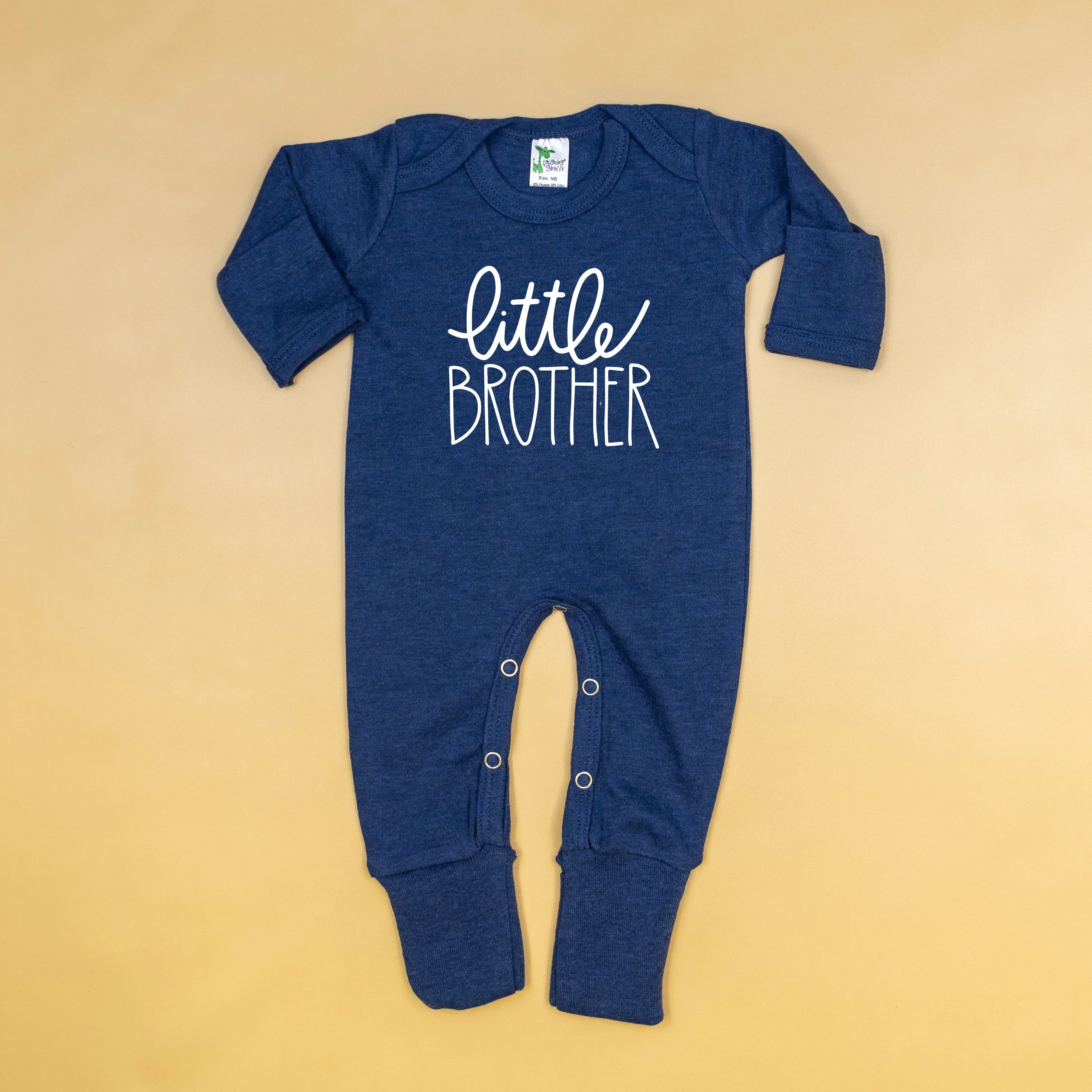 Little Brother Romper & Hat Set | Ht Denim Blue