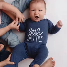 Little Brother Romper | Ht Denim Blue