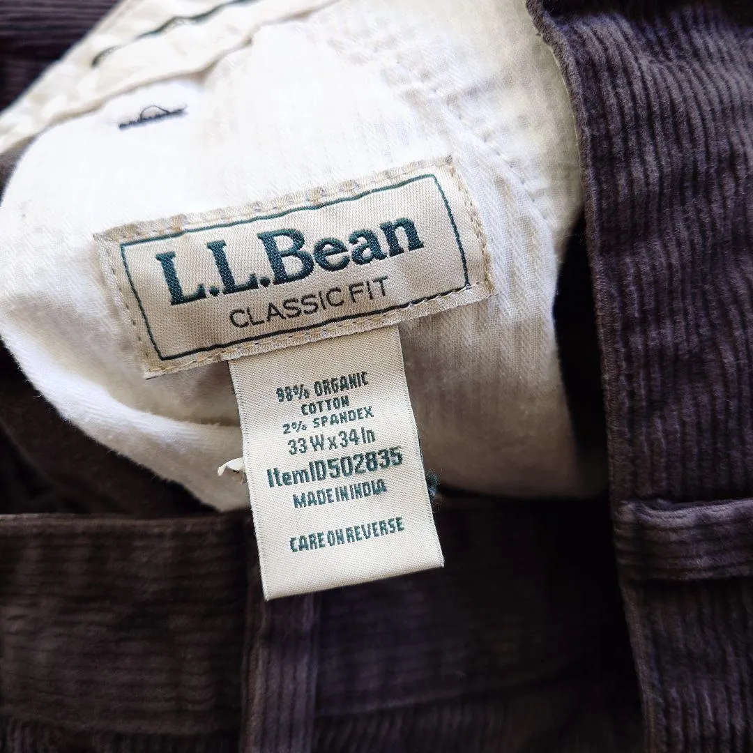 エルエルビーン　LL Bean コーディロイパンツ　w33