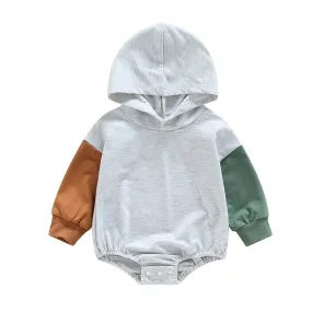 Long Sleeve Hooded Baby Romper