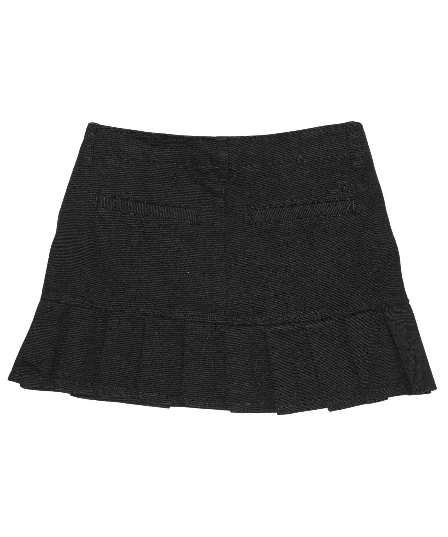 LOW RISE PLEATED MINI SKIRT