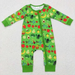 LR0781  baby fruit long sleeve onesie