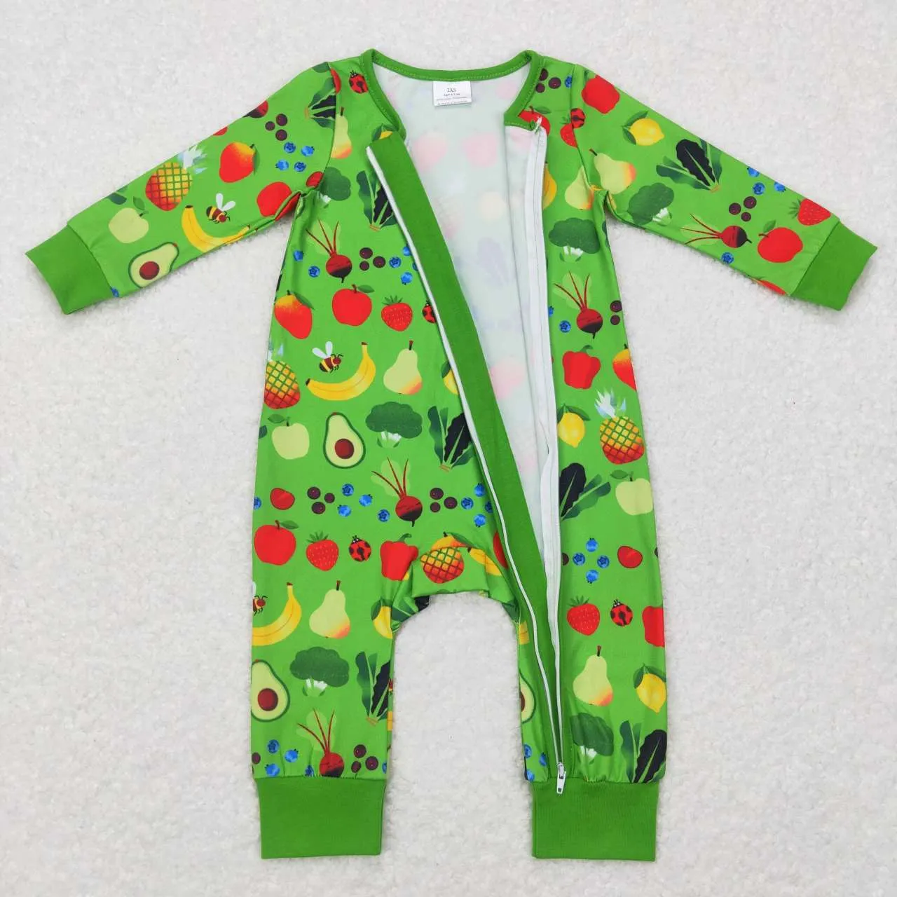 LR0781  baby fruit long sleeve onesie