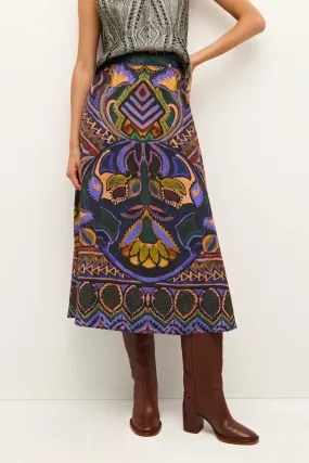 Ma3d1 Silk Midi Skirt